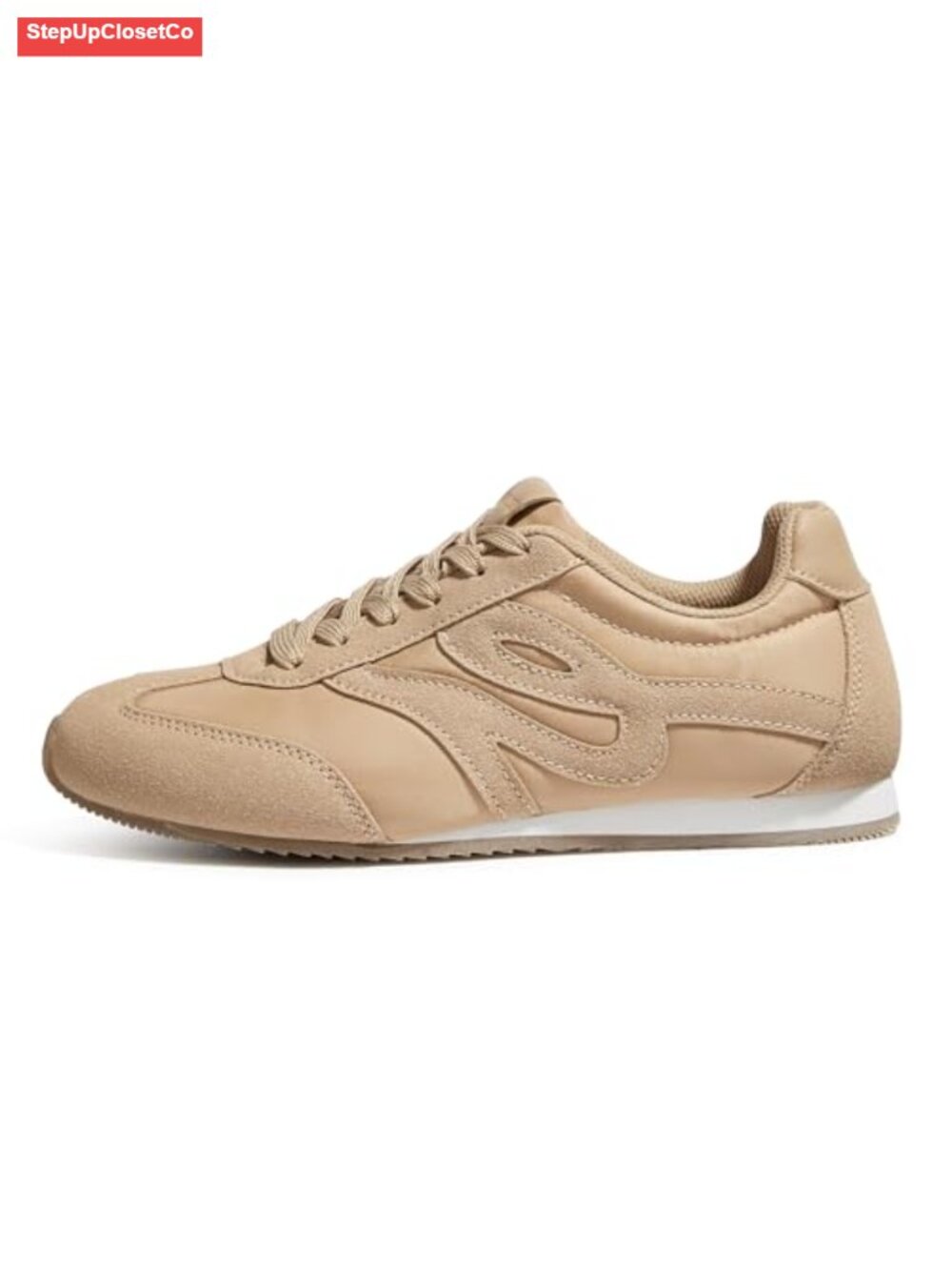 Fashion Sneakers Thin Sole Lightweight Retro Athletic Lace Up Tennis Walking